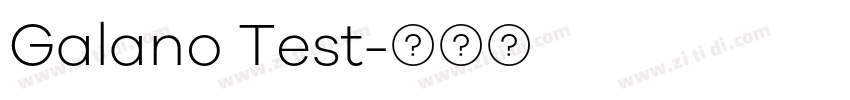 Galano Test字体转换